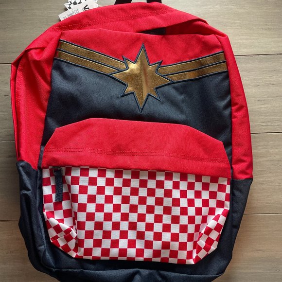 Vans Other - Vans CAPTAIN MARVEL Girls Backpack/Schoolbag, Racing Red VN0A3QXFIZQ NEW